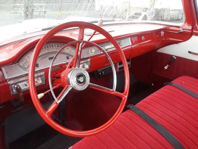 1958 Red and white Ford Ranchero Ranchero truck