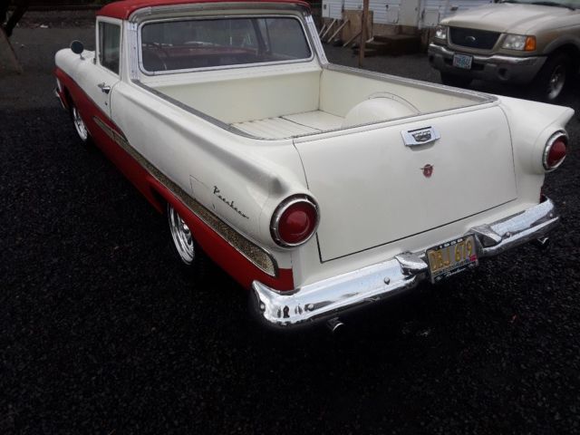 1958 Red and white Ford Ranchero Ranchero truck