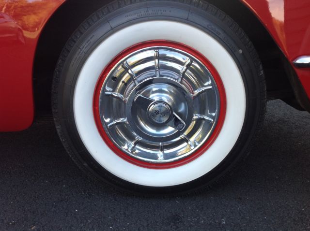 1958 Red Chevrolet Corvette Convertible