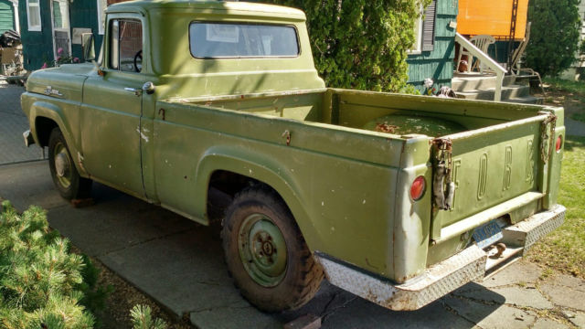 1959 Green Ford F-100