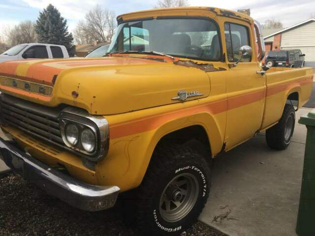 1959 YELLOW Ford F-100