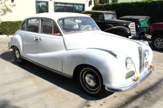 1959 White BMW 2.6 4 Door Sedan