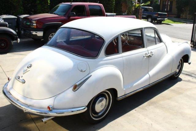 1959 White BMW 2.6 4 Door Sedan