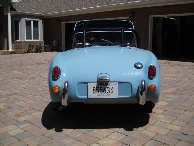 1959 Iris Blue Austin Healey Sprite Convertible