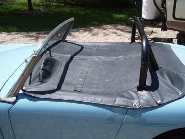 1959 Iris Blue Austin Healey Sprite Convertible