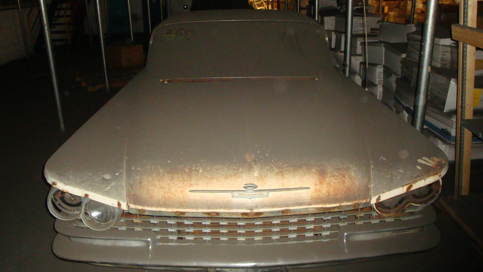 1959 White Buick Electra 2 Dr. Convertible Coupe