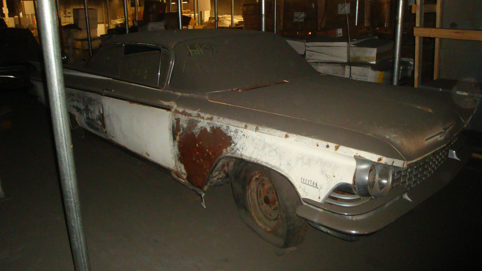 1959 White Buick Electra 2 Dr. Convertible Coupe