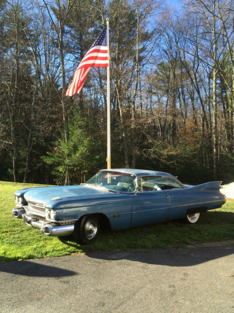 1959 Blue Cadillac DeVille Coupe