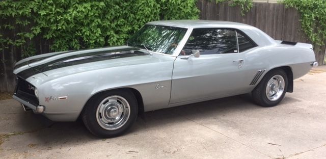 1969 Silver Chevrolet Camaro Coupe