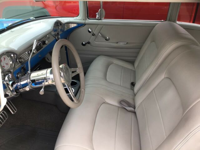 1956 Blue and White Chevrolet Bel Air/150/210 2 dr sedan