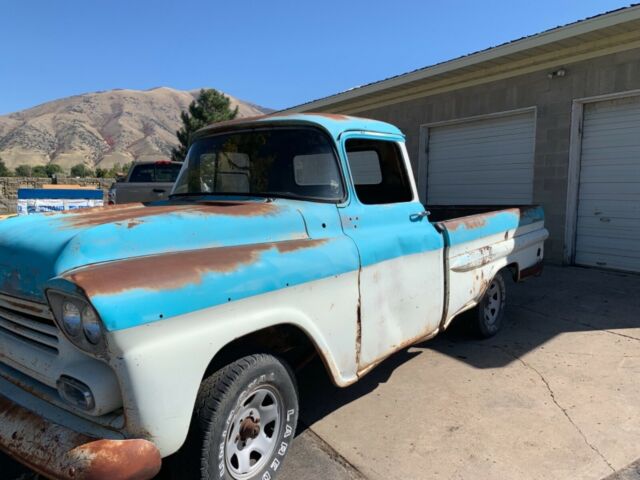 1959 Blue Chevrolet C-10