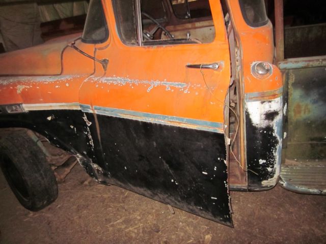 1959 BLACK ORANGE GREEN Chevrolet APACHE STEPSIDE