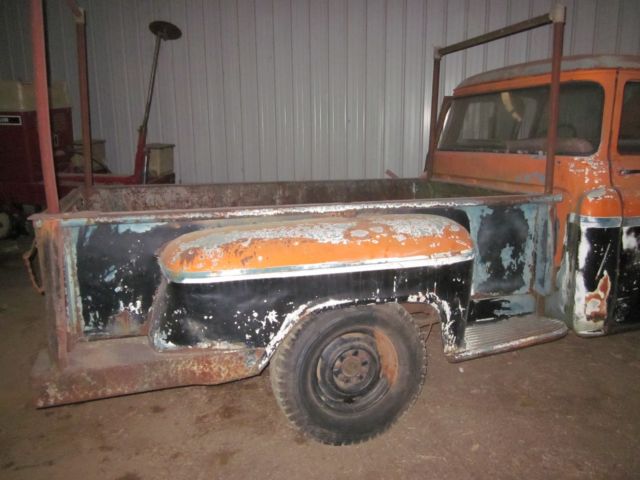 1959 BLACK ORANGE GREEN Chevrolet APACHE STEPSIDE