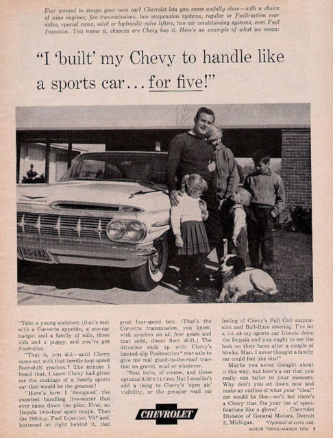 1959 Chevrolet Bel Air/150/210 2 door post