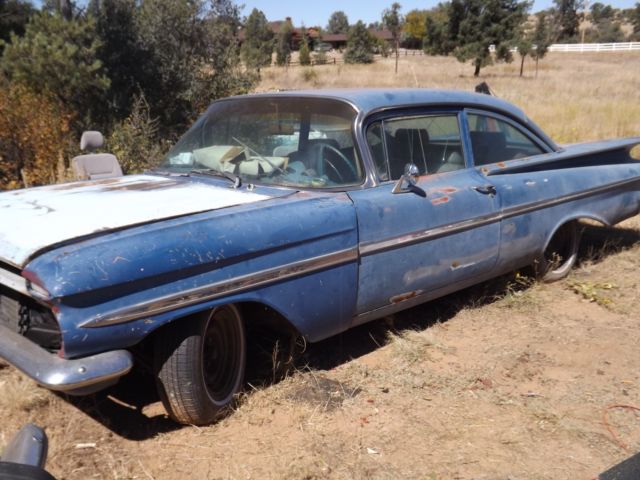 1959 Blue Chevrolet Bel Air/150/210 Sedan