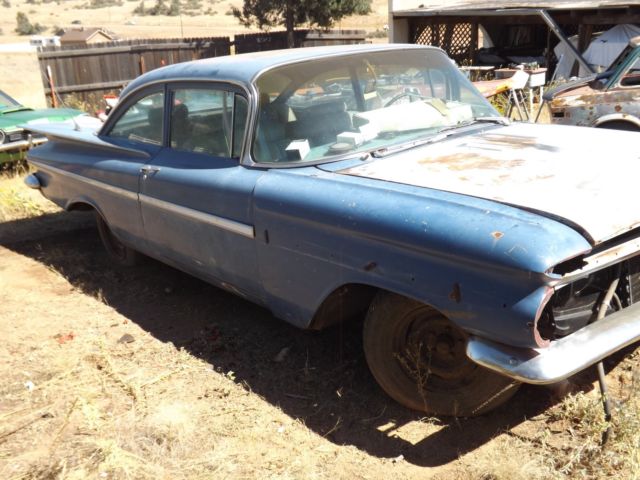 1959 Blue Chevrolet Bel Air/150/210 Sedan