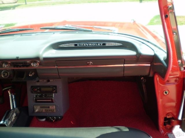 1959 Red Chevrolet Bel Air/150/210 Sedan