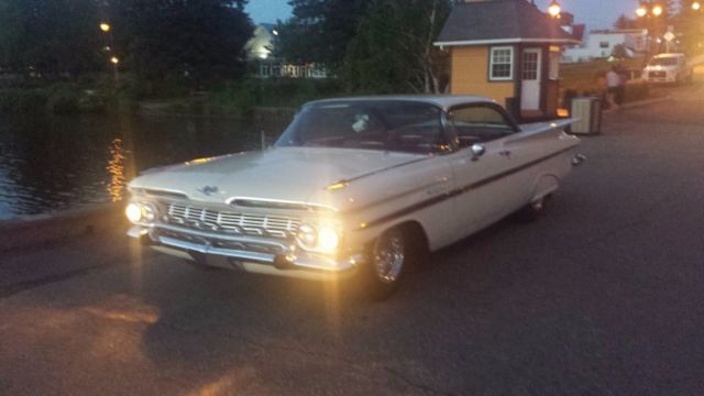 1959 Ivory Chevrolet BelAir Coupe