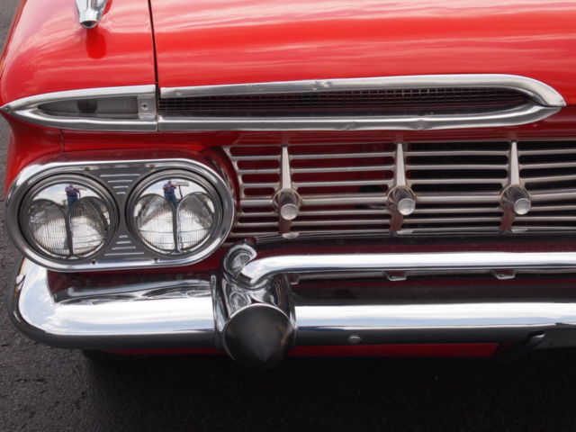 1959 Red Chevrolet Bel Air/150/210