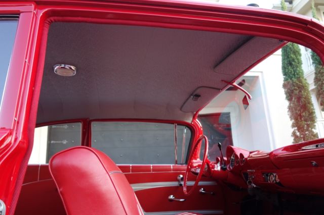 1959 Red/white Chevrolet Biscayne Coupe