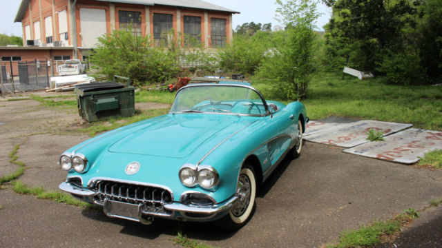 1959 Blue Chevrolet Corvette Convertible