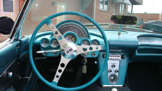 1959 Blue Chevrolet Corvette Convertible