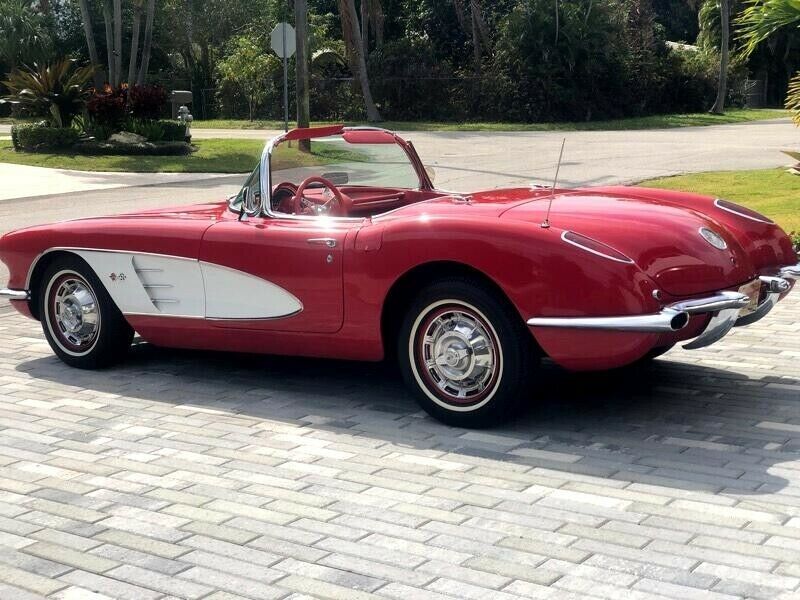 1959 Red Chevrolet Corvette Classic Car