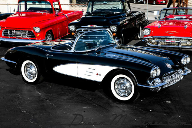 1959 Black Chevrolet Corvette Convertible
