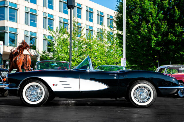 1959 Black Chevrolet Corvette Convertible