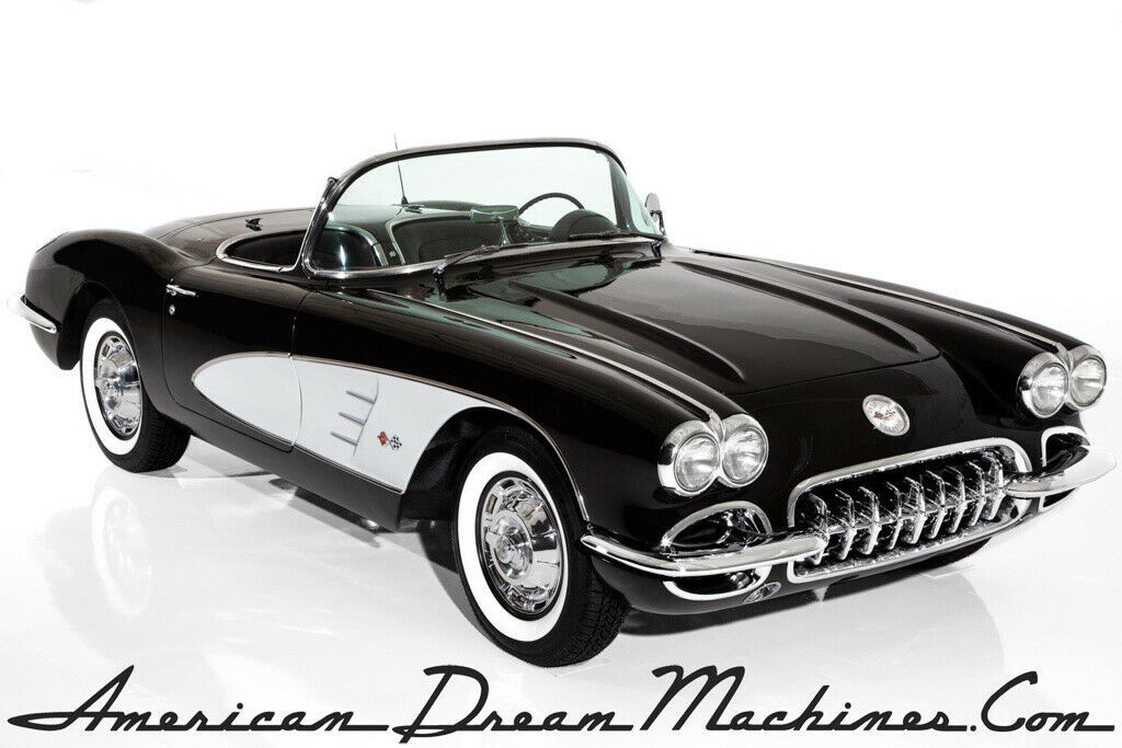 1959 Black Chevrolet Corvette Convertible