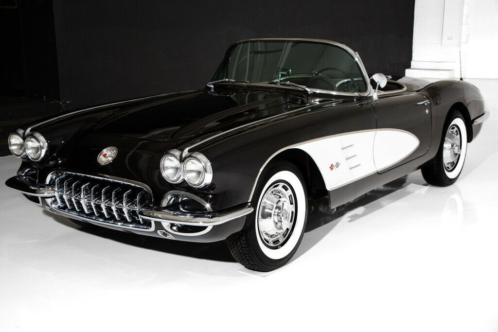 1959 Black Chevrolet Corvette Convertible