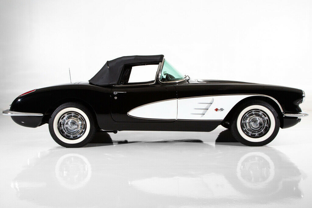 1959 Black Chevrolet Corvette Convertible