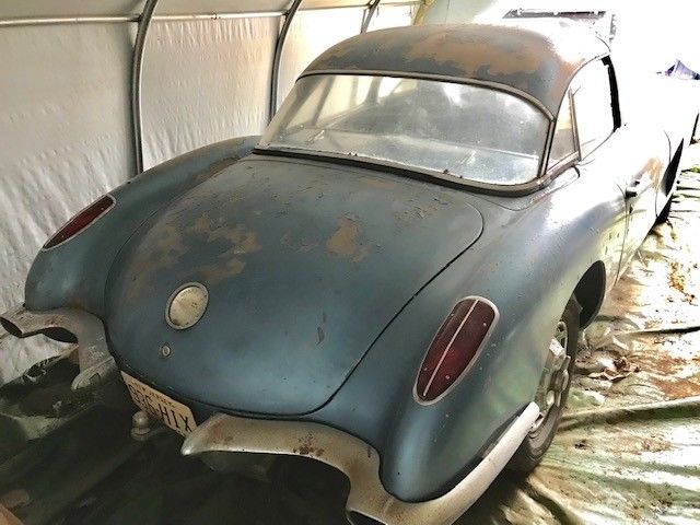 1959 Blue Chevrolet Corvette Convertible