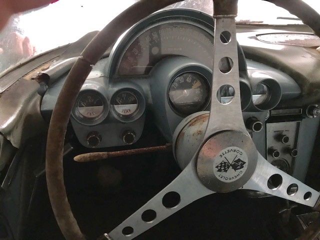 1959 Blue Chevrolet Corvette Convertible