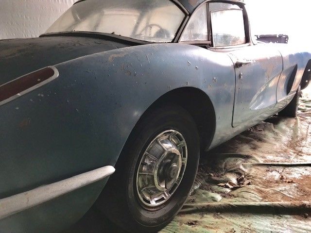 1959 Blue Chevrolet Corvette Convertible