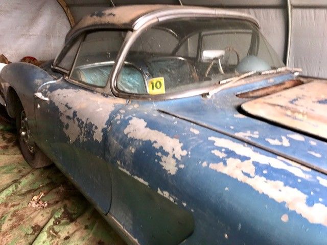 1959 Blue Chevrolet Corvette Convertible