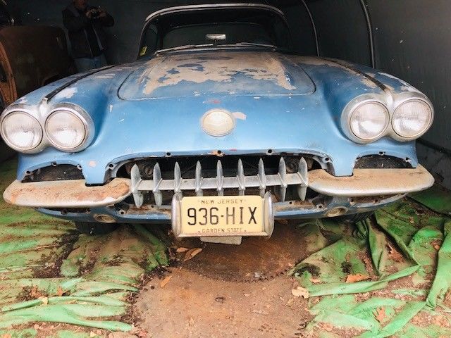 1959 Blue Chevrolet Corvette Convertible
