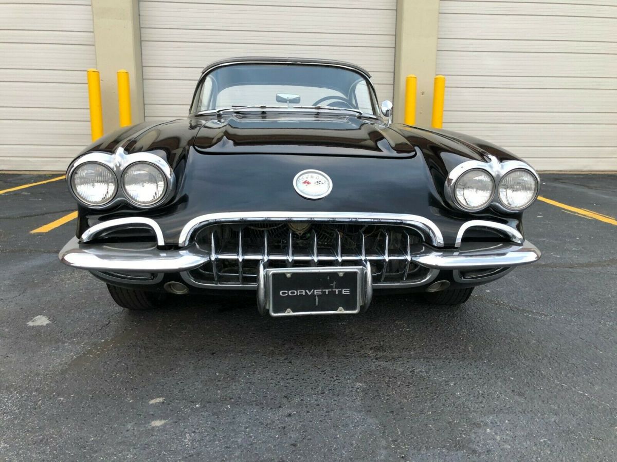 1959 Black and Silver Chevrolet Corvette Convertible