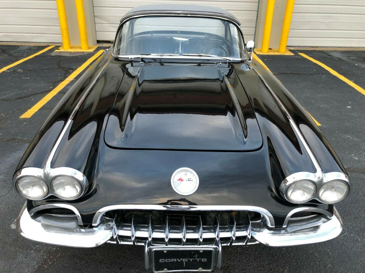 1959 Black and Silver Chevrolet Corvette Convertible