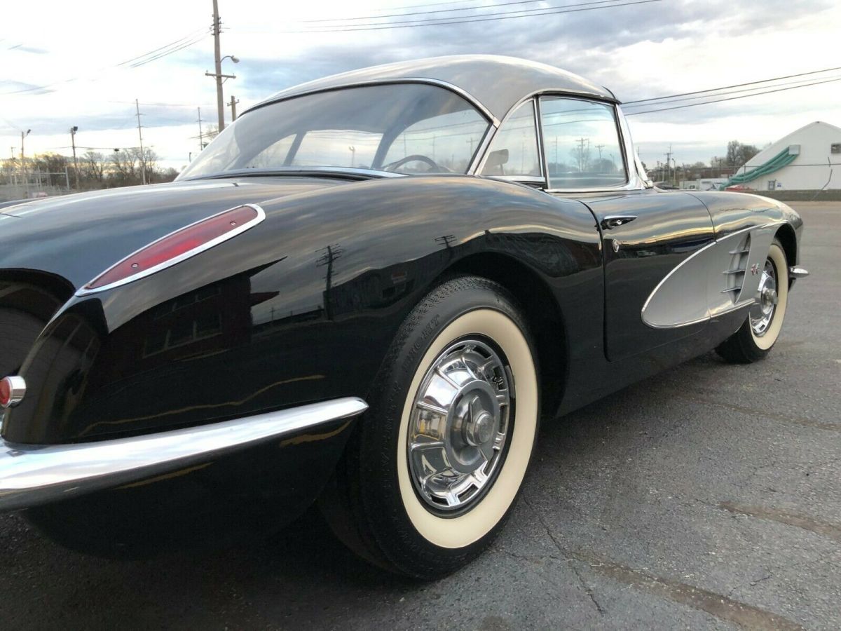 1959 Black and Silver Chevrolet Corvette Convertible