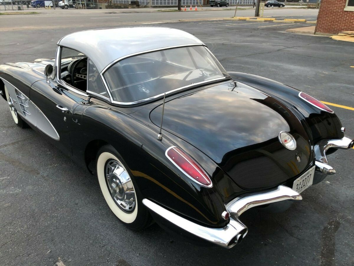 1959 Black and Silver Chevrolet Corvette Convertible