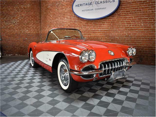 1959 Red Chevrolet Corvette Convertible