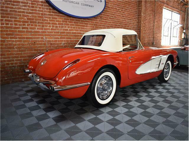 1959 Red Chevrolet Corvette Convertible
