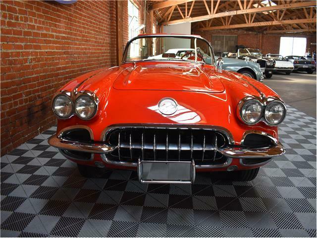1959 Red Chevrolet Corvette Convertible