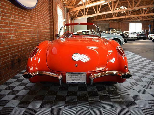 1959 Red Chevrolet Corvette Convertible