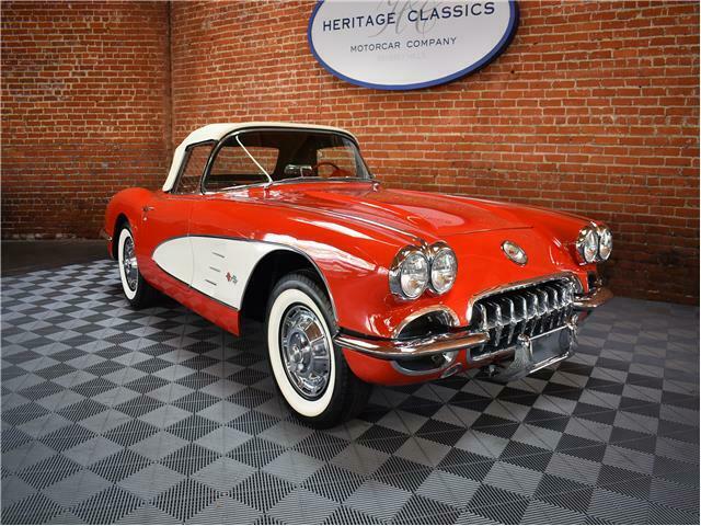1959 Red Chevrolet Corvette Convertible