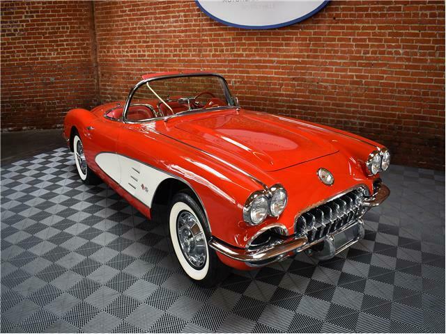 1959 Red Chevrolet Corvette Convertible