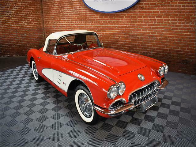 1959 Red Chevrolet Corvette Convertible