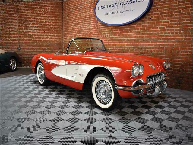 1959 Red Chevrolet Corvette Convertible