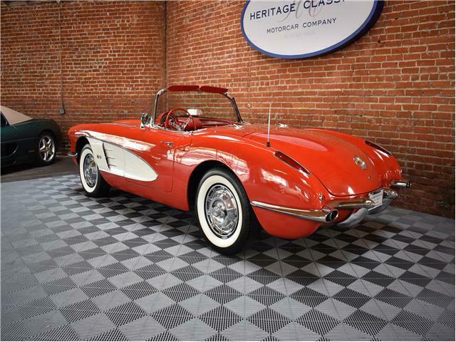 1959 Red Chevrolet Corvette Convertible